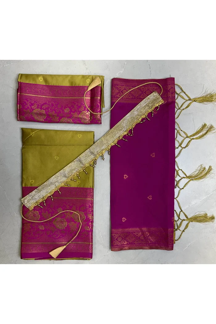 South Indian Festival Traditional Half Saree DilwalePAttuKids - Image 12