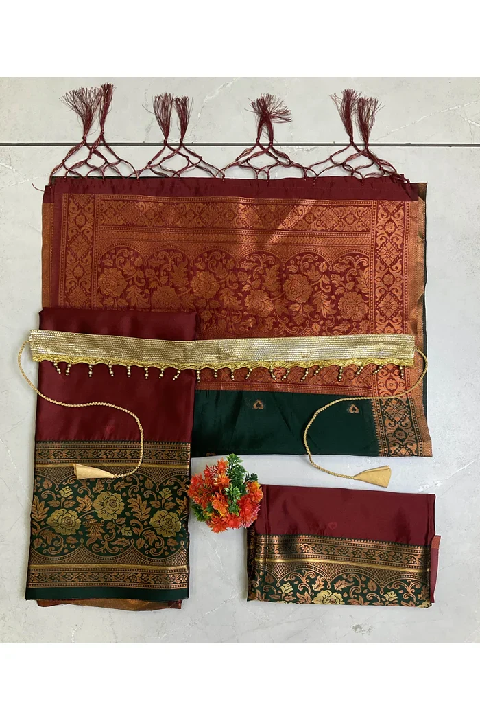 South Indian Festival Traditional Half Saree DilwalePAttuKids - Image 19
