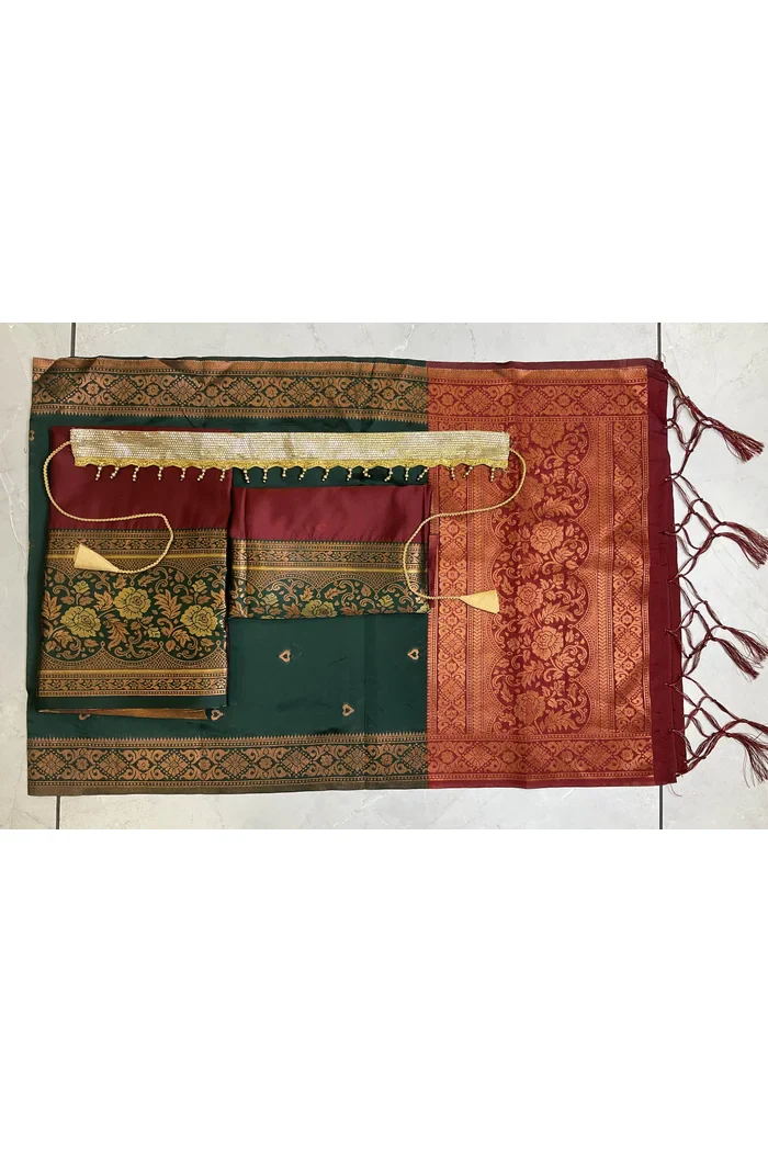 South Indian Festival Traditional Half Saree DilwalePAttuKids - Image 20
