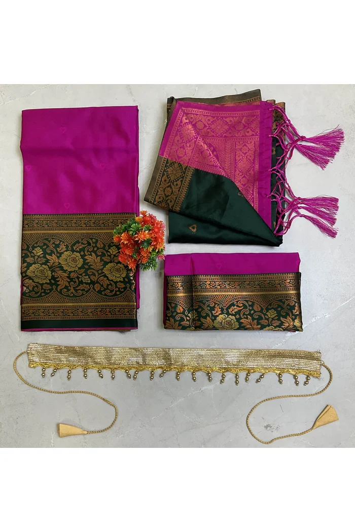 South Indian Festival Traditional Half Saree DilwalePAttuKids - Image 23