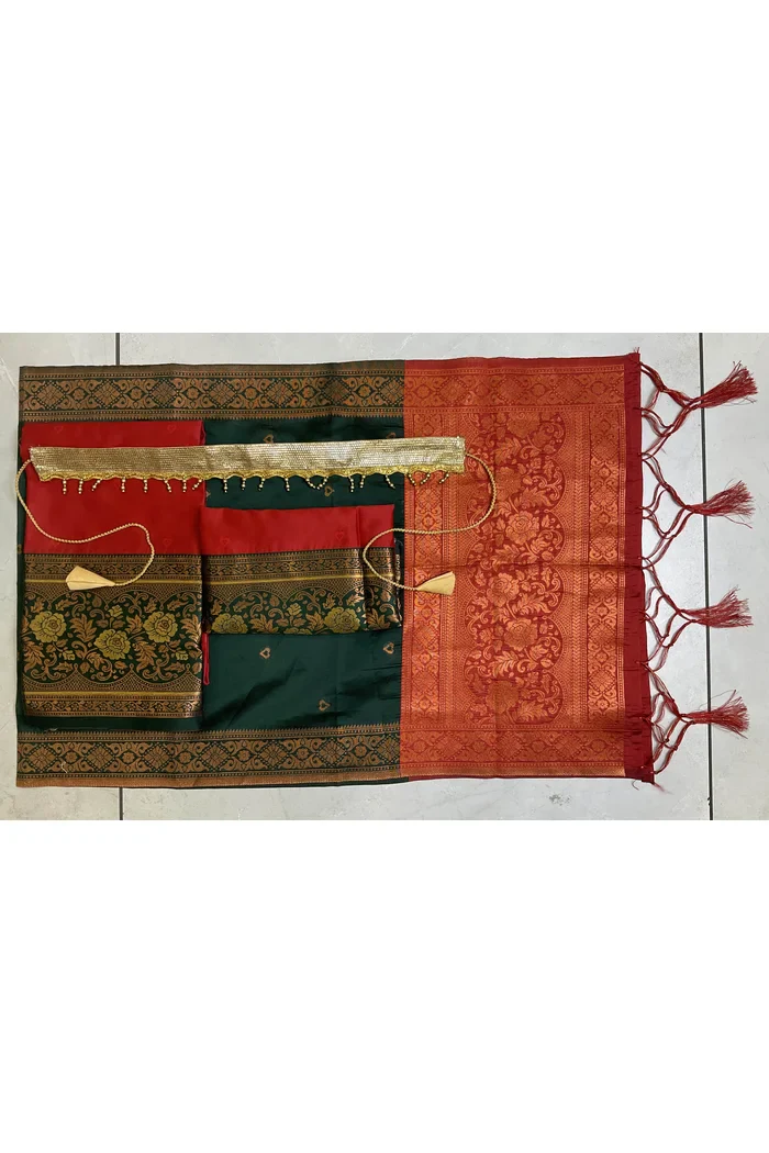 South Indian Festival Traditional Half Saree DilwalePAttuKids - Image 30
