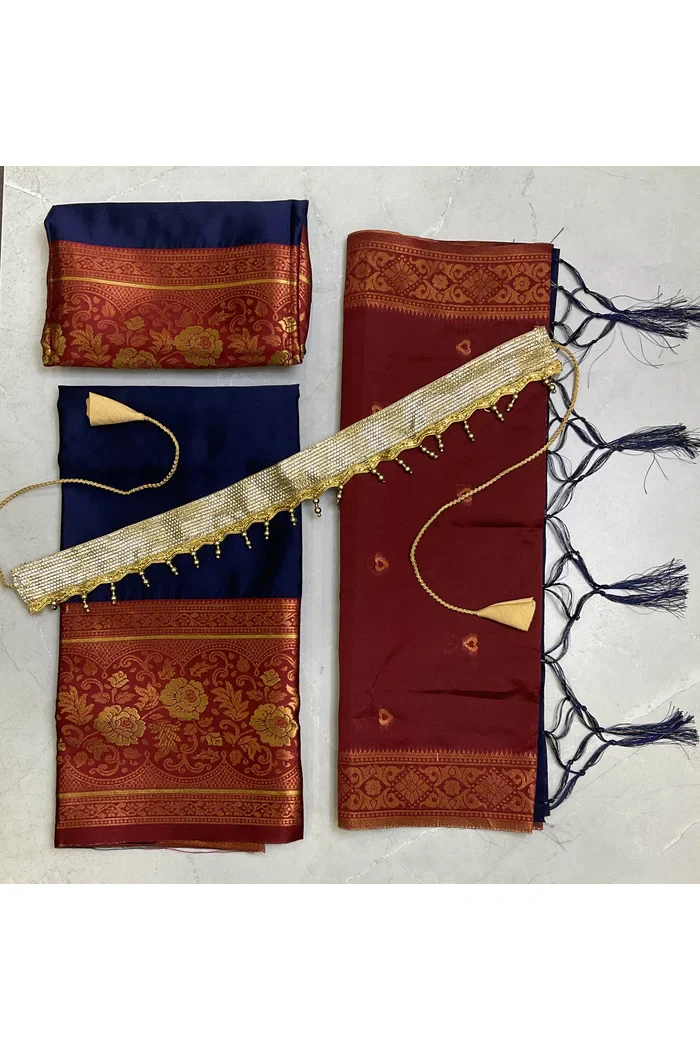 South Indian Festival Traditional Half Saree DilwalePAttuKids - Image 7