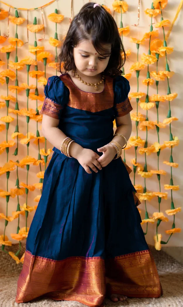 South Indian Festival Traditional Half Saree NikkiKids - Image 20