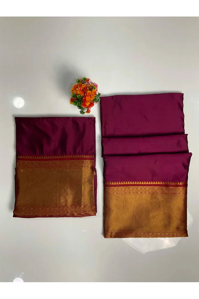 South Indian Festival Traditional Half Saree NikkiKids - Image 3