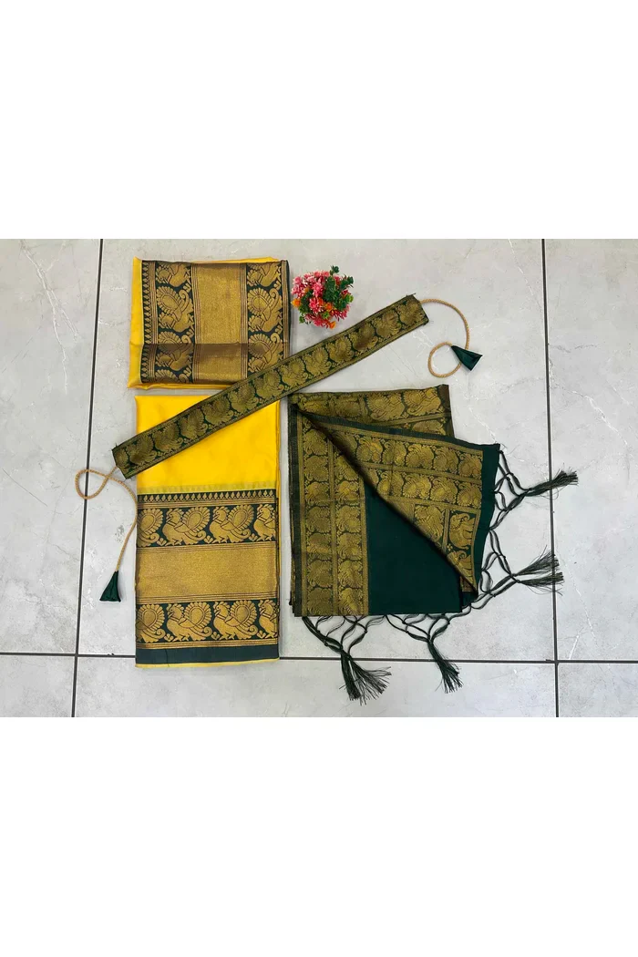 Kids Traditional South Indian Half Saree kruti - Image 40