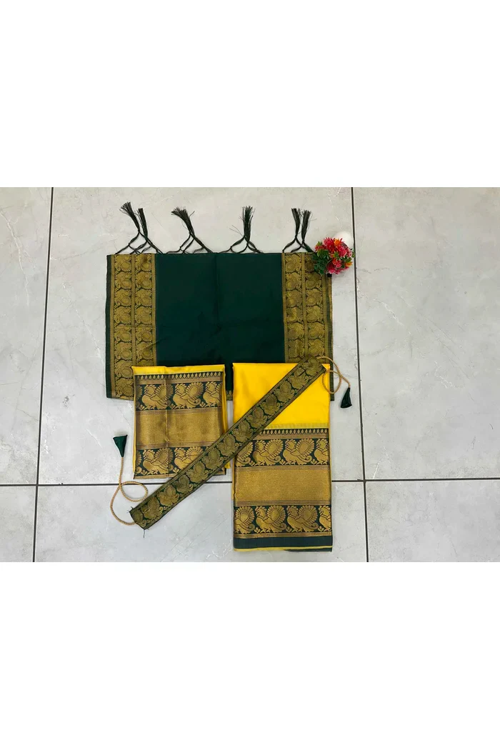 Kids Traditional South Indian Half Saree kruti - Image 41