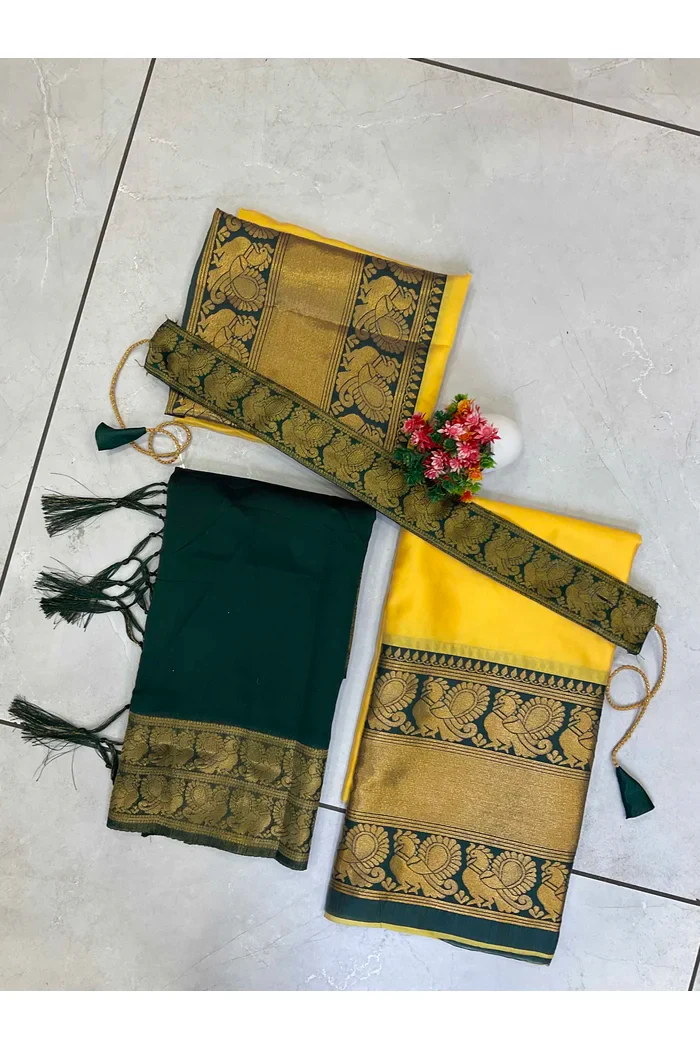 Kids Traditional South Indian Half Saree kruti - Image 42