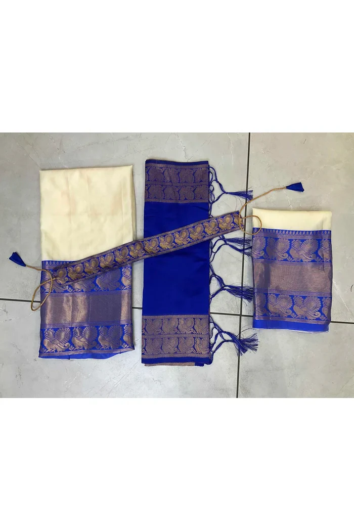 Kids Traditional South Indian Half Saree kruti - Image 46