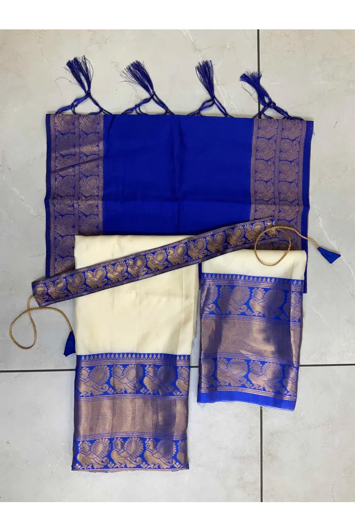 Kids Traditional South Indian Half Saree kruti - Image 47
