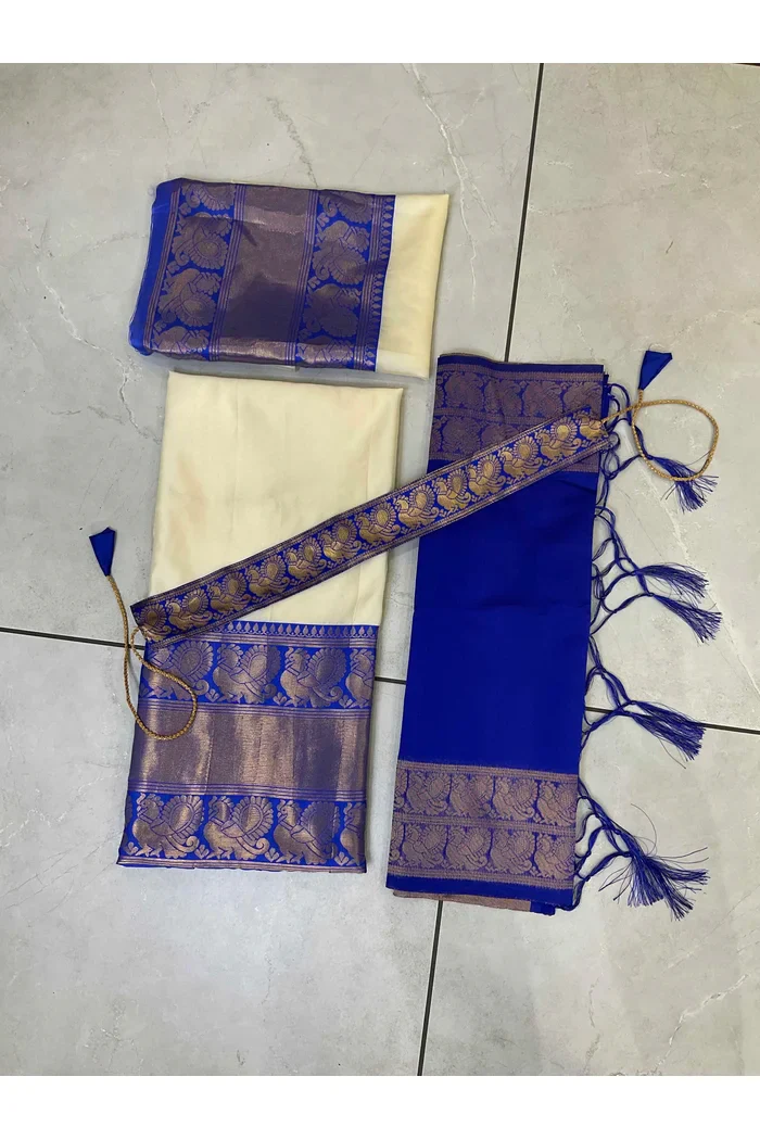 Kids Traditional South Indian Half Saree kruti - Image 48