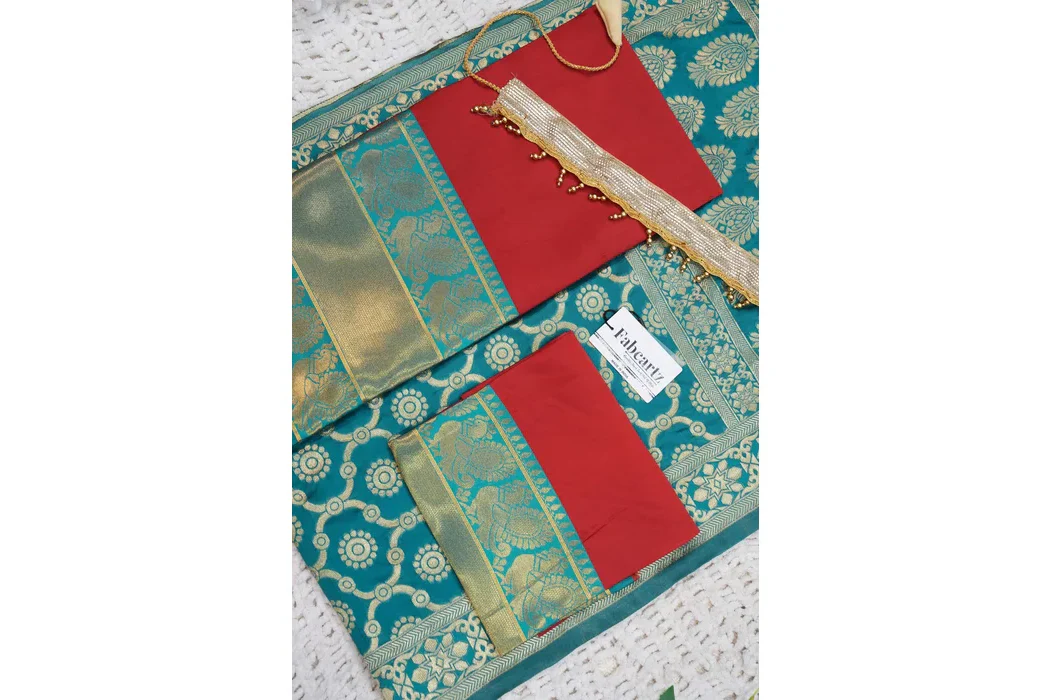 Kids Traditional South Indian Half Saree kruti - Image 59