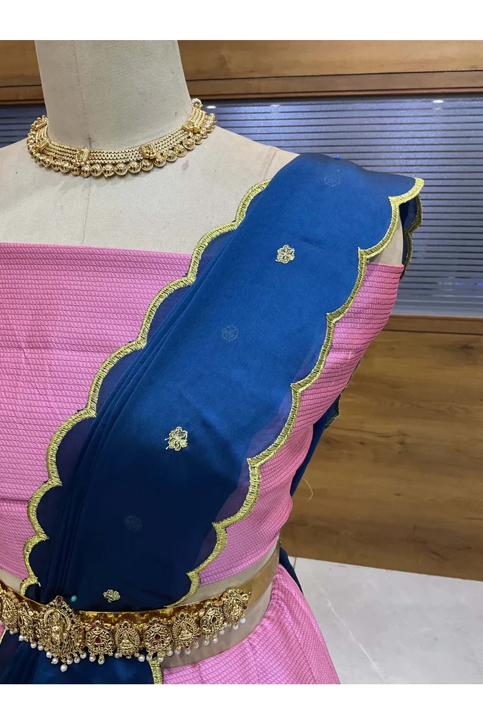 South Indian Festival Traditional Half Saree AarviBittu - Image 17