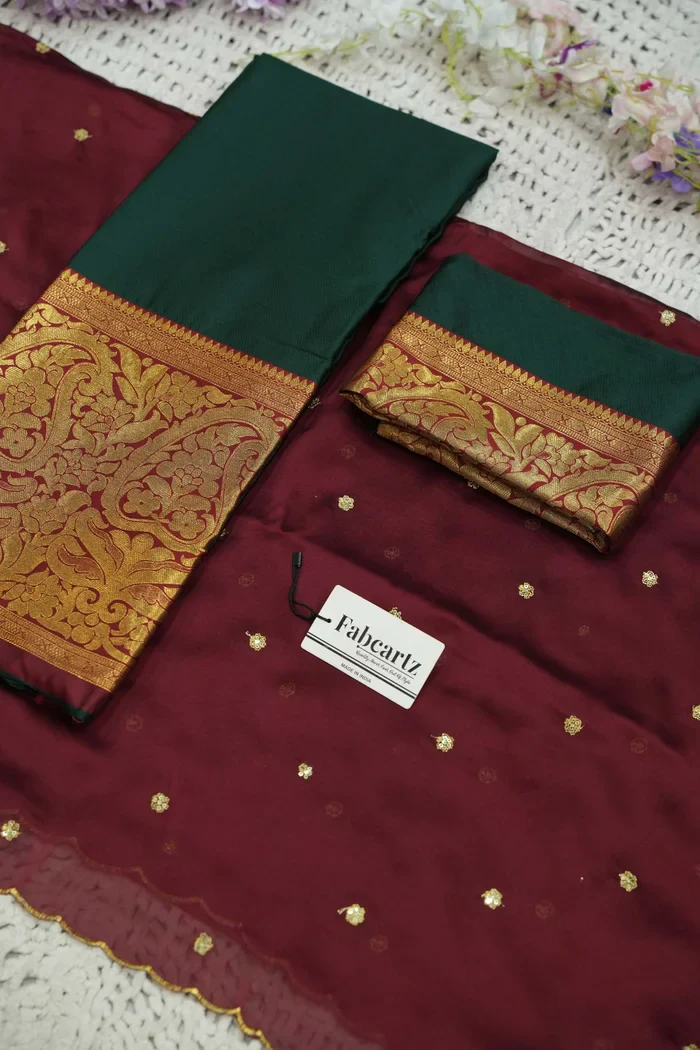 South Indian Festival Traditional Half Saree AarviBittu - Image 23