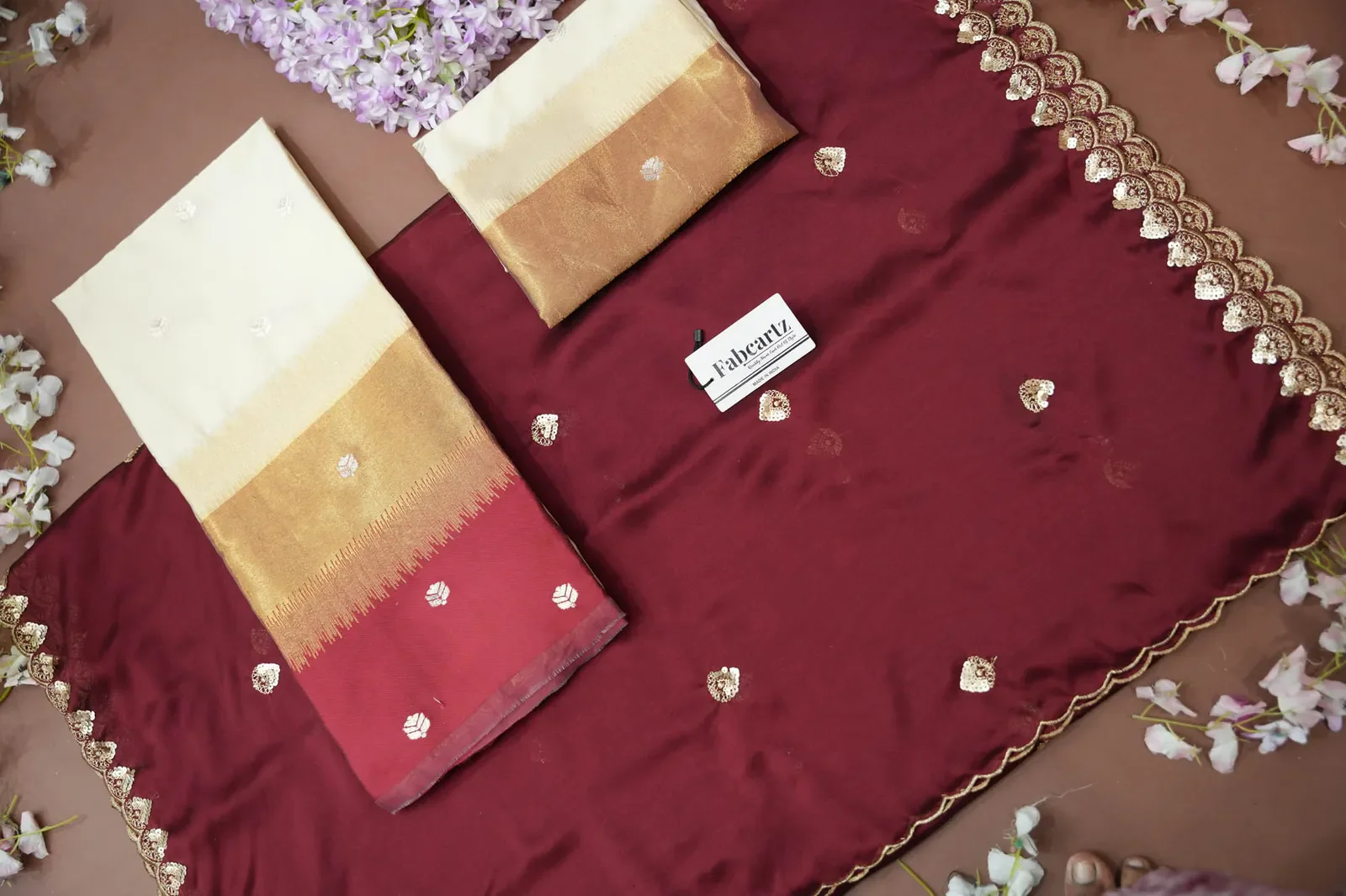 South Indian Festival Traditional Half Saree with Embroidered Blouse & Dupatta Adhira - Image 60