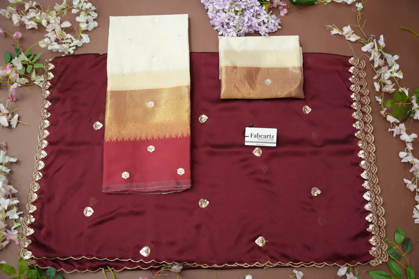 South Indian Festival Traditional Half Saree with Embroidered Blouse & Dupatta Adhira - Image 61