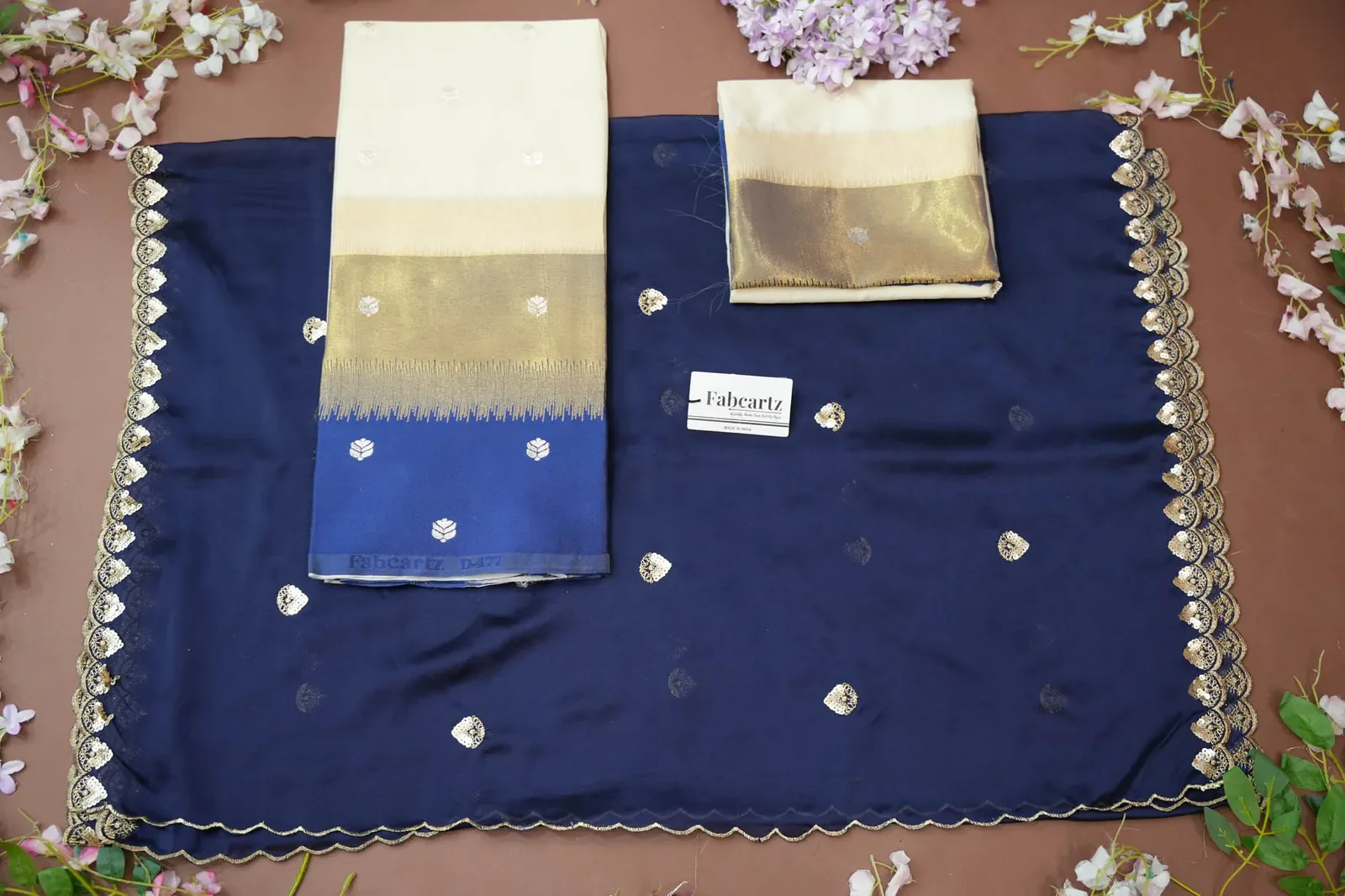 South Indian Festival Traditional Half Saree with Embroidered Blouse & Dupatta Adhira - Image 75