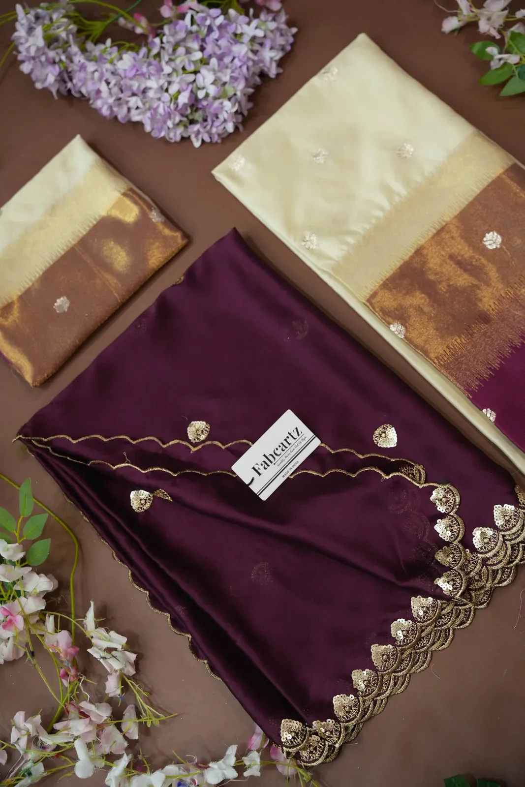 South Indian Festival Traditional Half Saree with Embroidered Blouse & Dupatta Adhira - Image 85