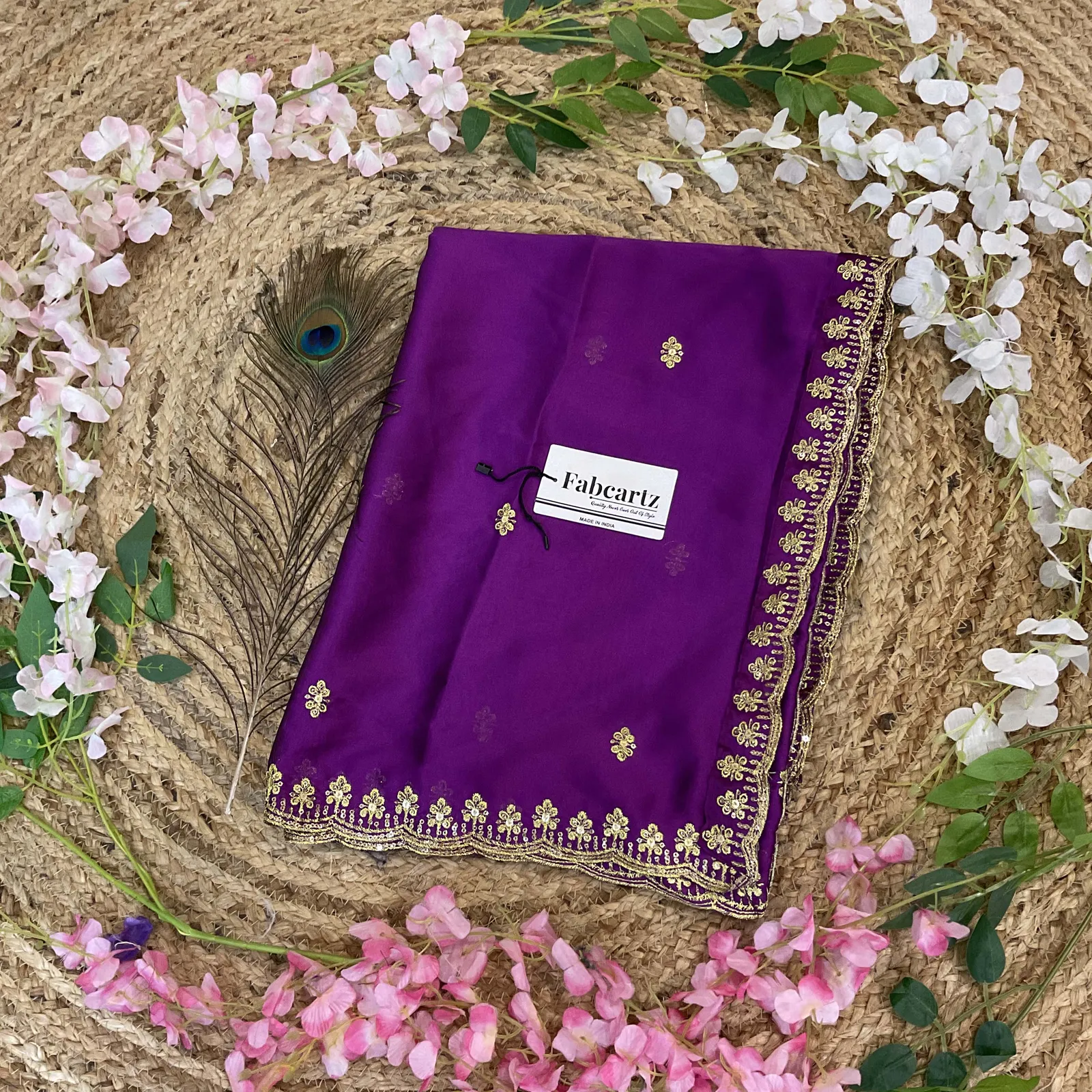 Beautiful Embroidery work Rangoli Dupatta for women | Only Dupatta AditiDup - Image 10