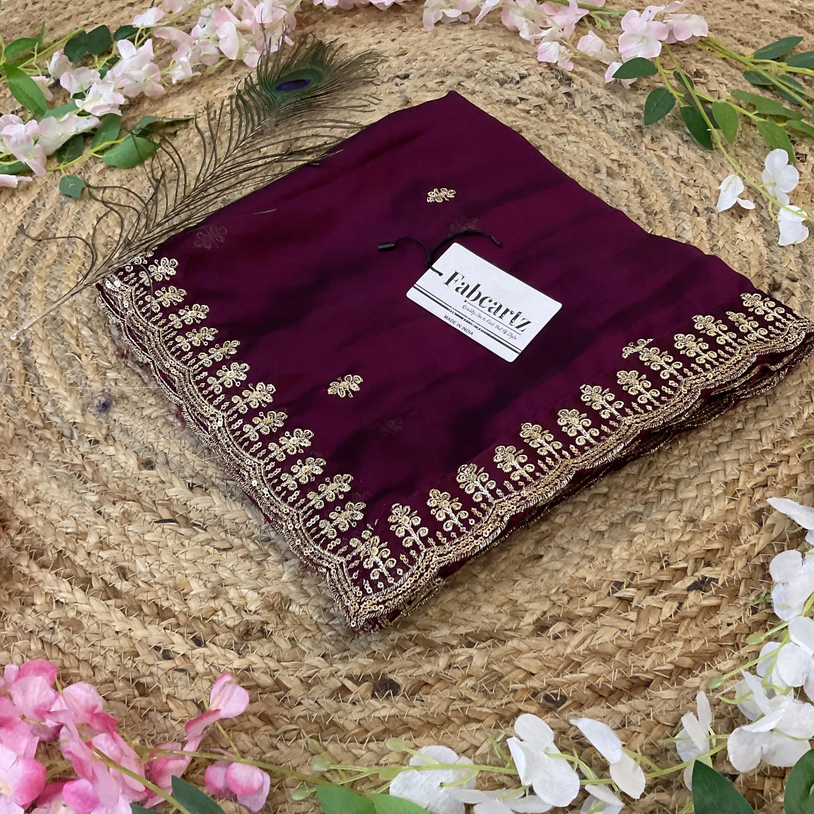 Beautiful Embroidery work Rangoli Dupatta for women | Only Dupatta AditiDup - Image 12