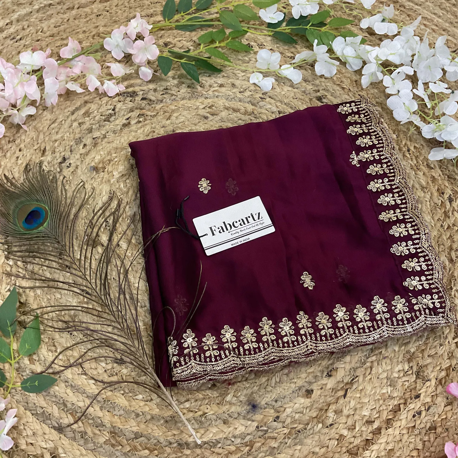 Beautiful Embroidery work Rangoli Dupatta for women | Only Dupatta AditiDup - Image 13