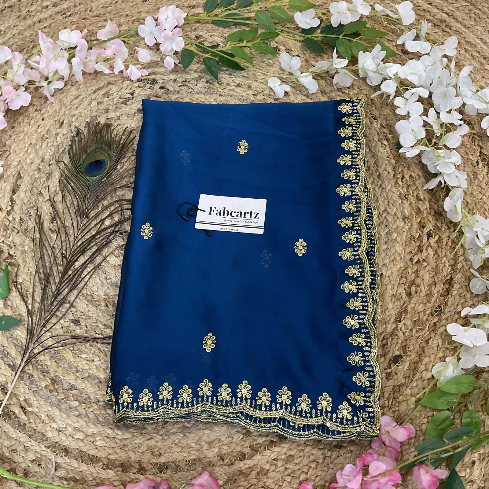 Beautiful Embroidery work Rangoli Dupatta for women | Only Dupatta AditiDup - Image 14