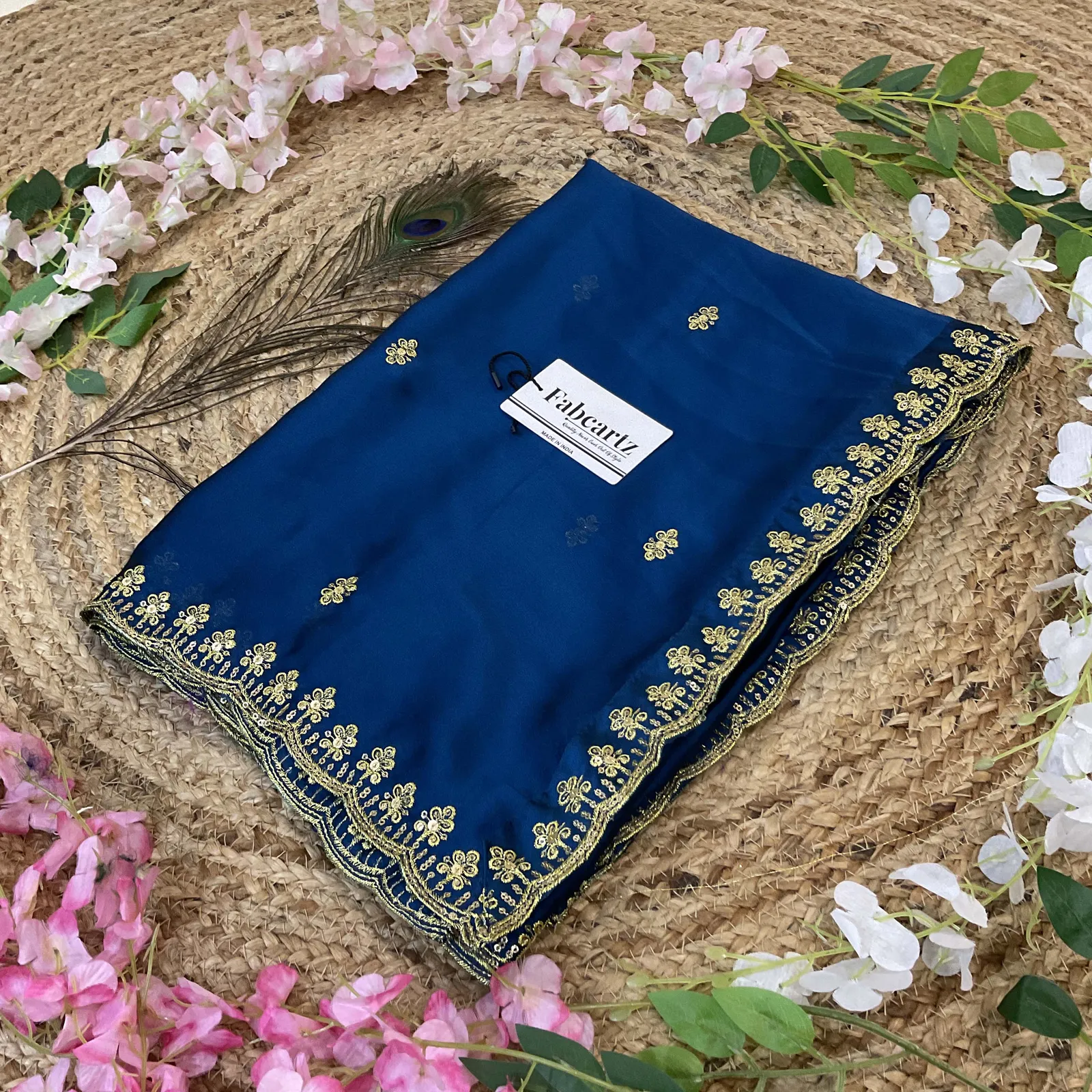 Beautiful Embroidery work Rangoli Dupatta for women | Only Dupatta AditiDup - Image 15