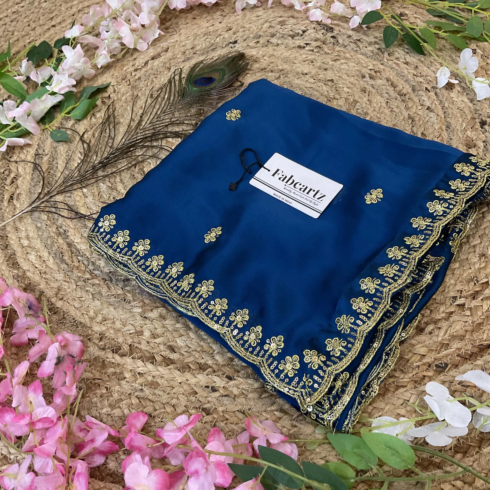 Beautiful Embroidery work Rangoli Dupatta for women | Only Dupatta AditiDup - Image 16