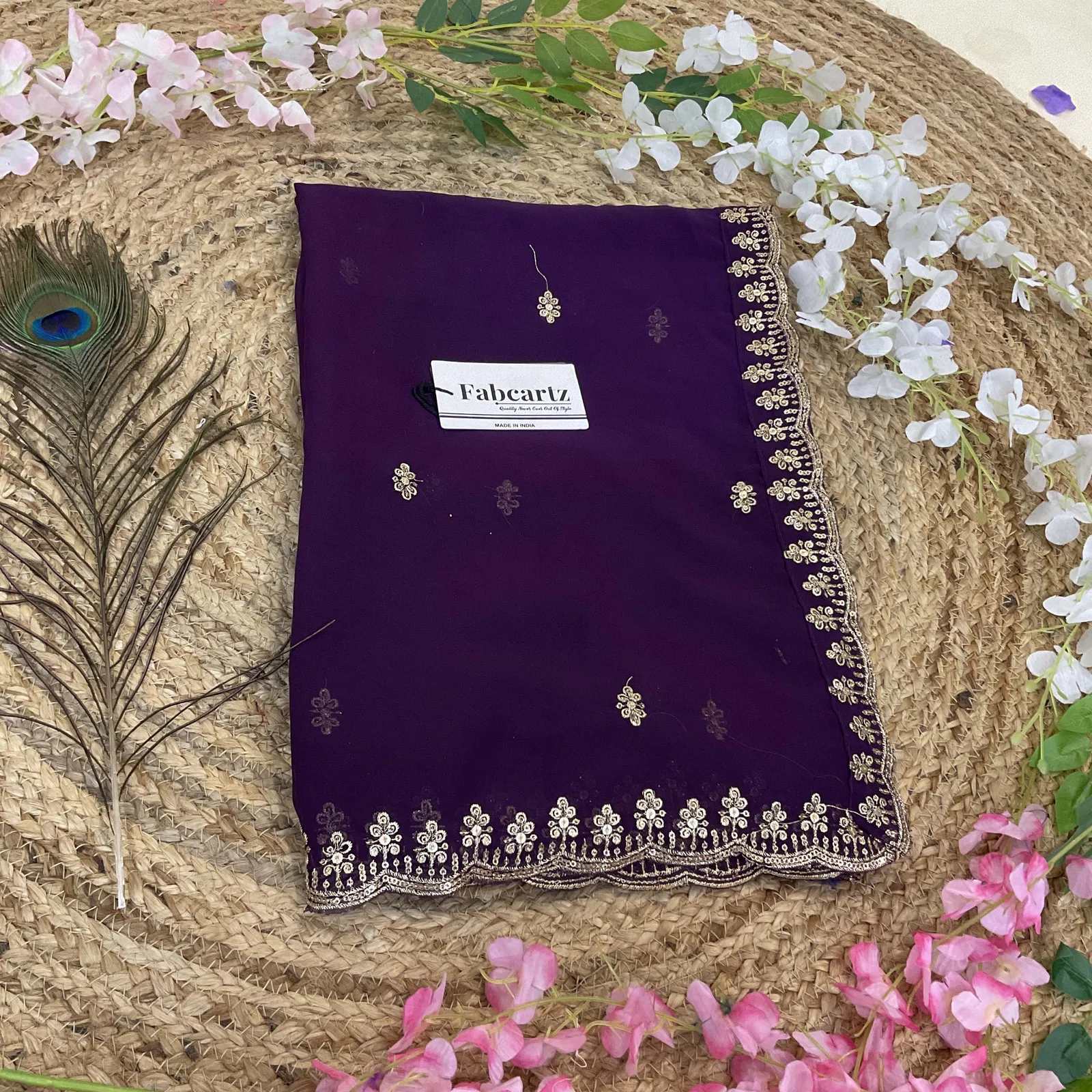 Beautiful Embroidery work Rangoli Dupatta for women | Only Dupatta AditiDup - Image 19