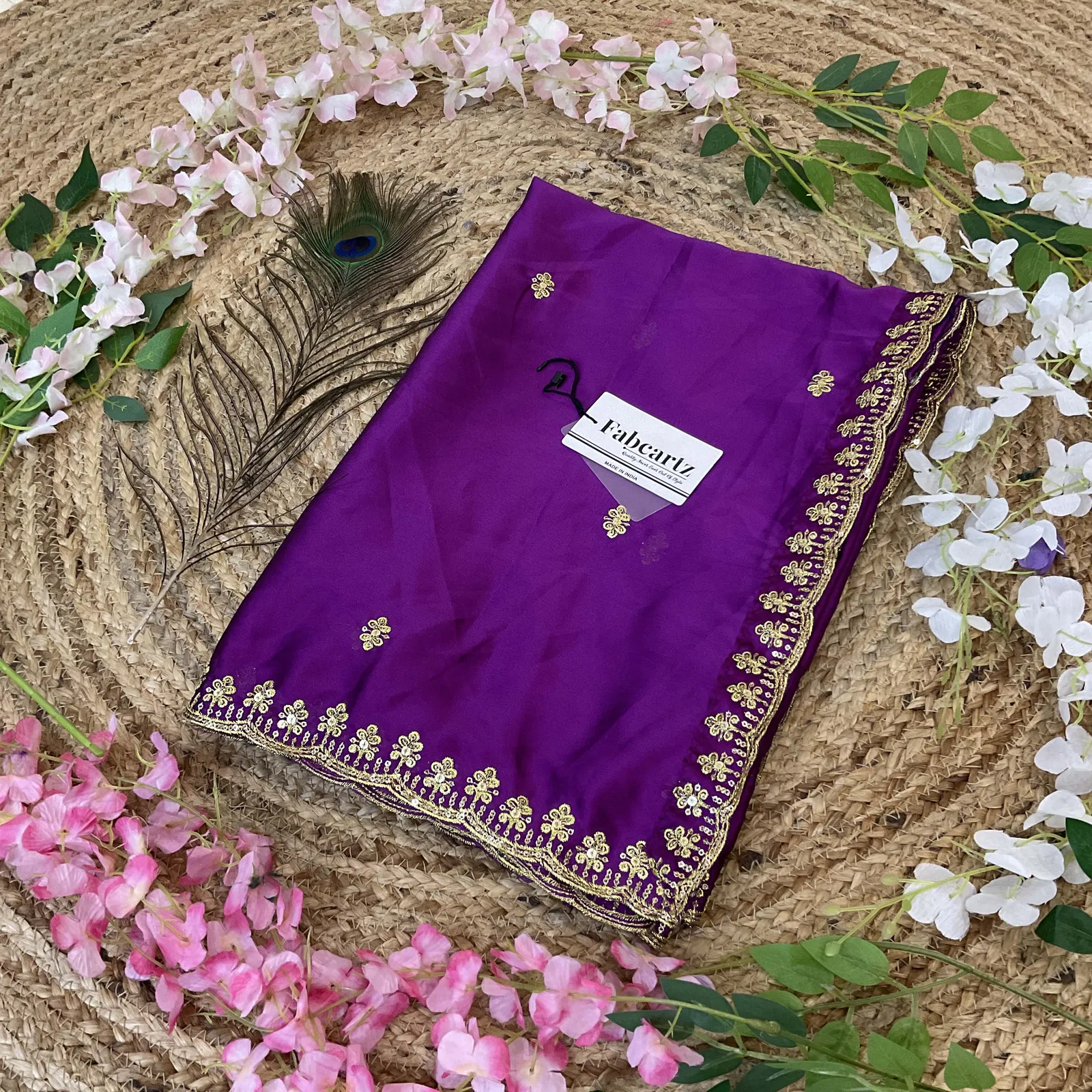 Beautiful Embroidery work Rangoli Dupatta for women | Only Dupatta AditiDup - Image 7
