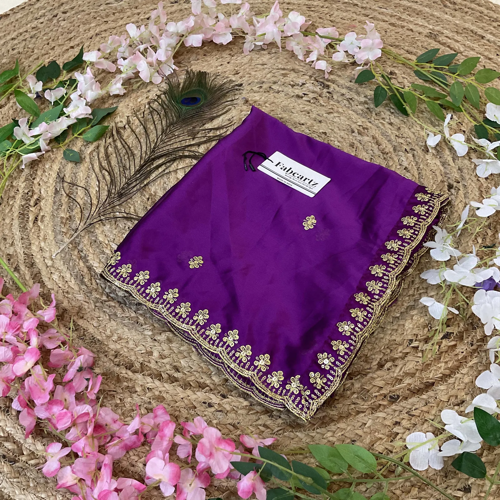 Beautiful Embroidery work Rangoli Dupatta for women | Only Dupatta AditiDup - Image 9