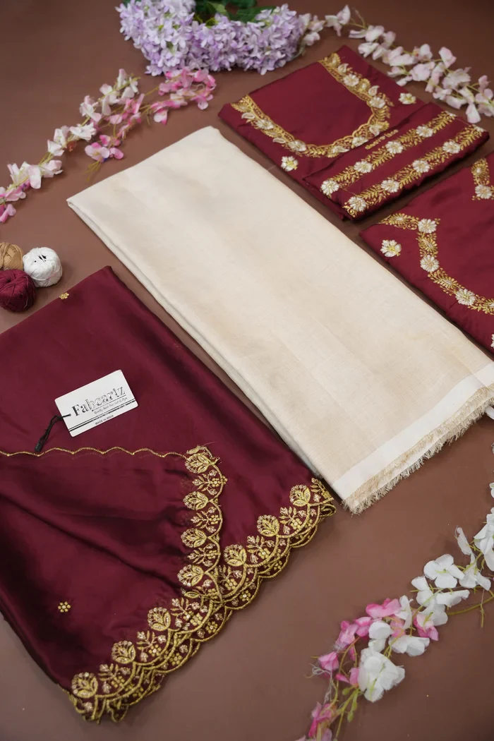 South Indian Festival Traditional Half Saree with Embroidered Blouse & Dupatta Amalkaya - Image 41