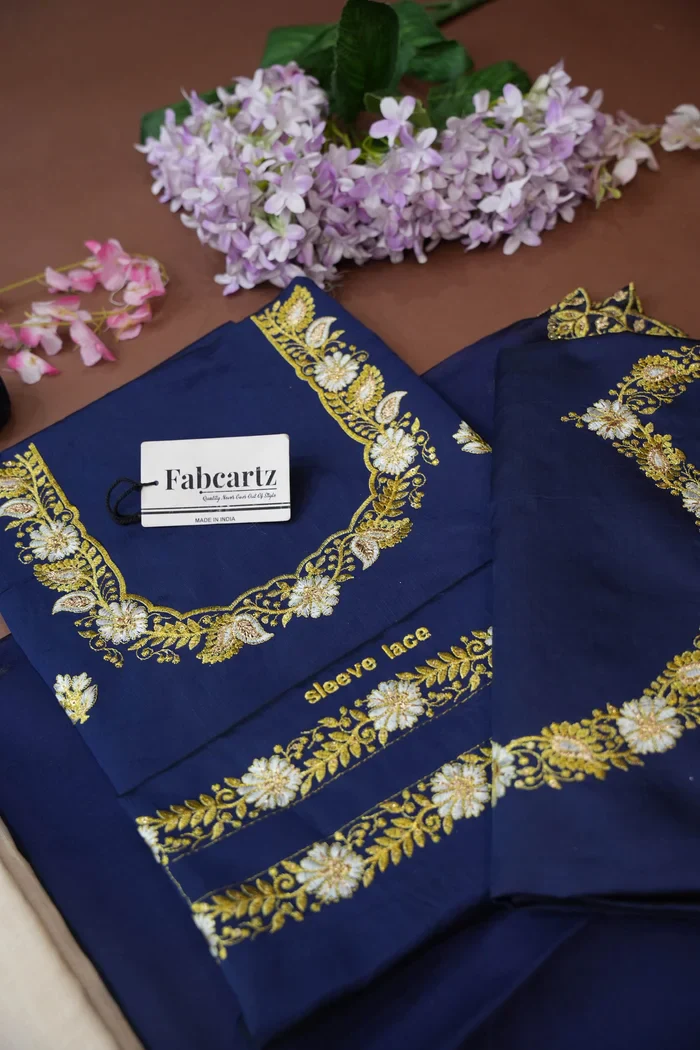 South Indian Festival Traditional Half Saree with Embroidered Blouse & Dupatta Amalkaya - Image 52