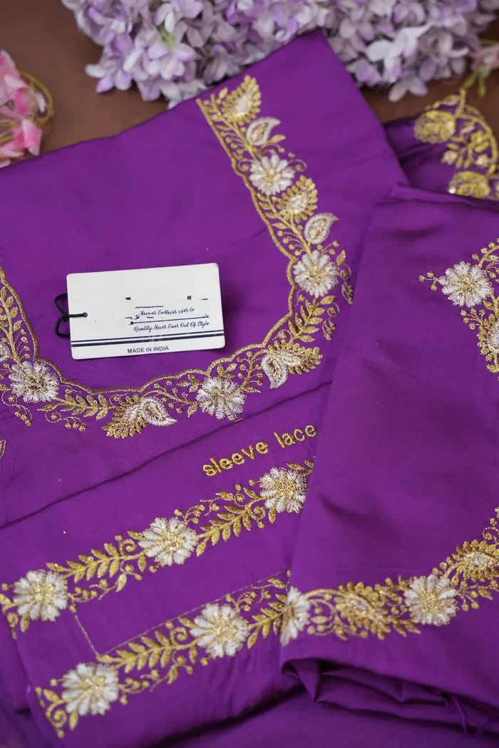 South Indian Festival Traditional Half Saree with Embroidered Blouse & Dupatta Amalkaya - Image 61