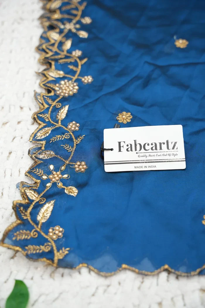 Women's Woven Design zari work Half Saree with Handwork Blouse and Dupatta Aparna - Image 67