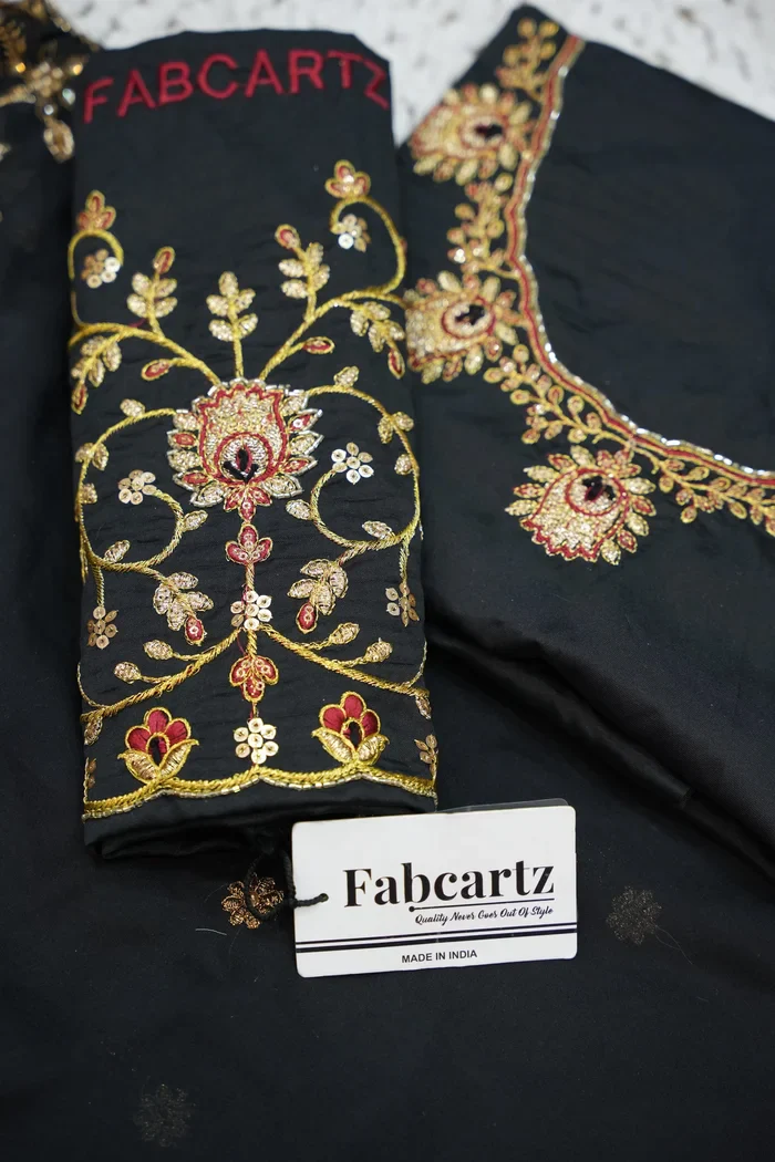 Women's Woven Design zari work Half Saree with Handwork Blouse and Dupatta Aparna - Image 74