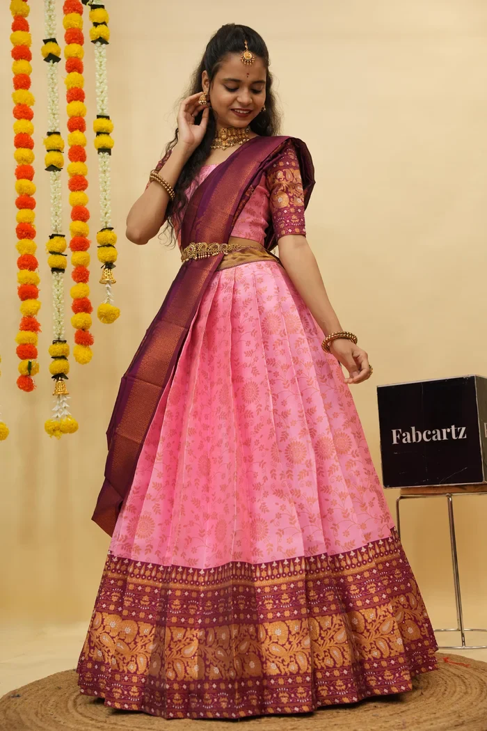 South Indian Traditional Half Saree For Women's Arundhati