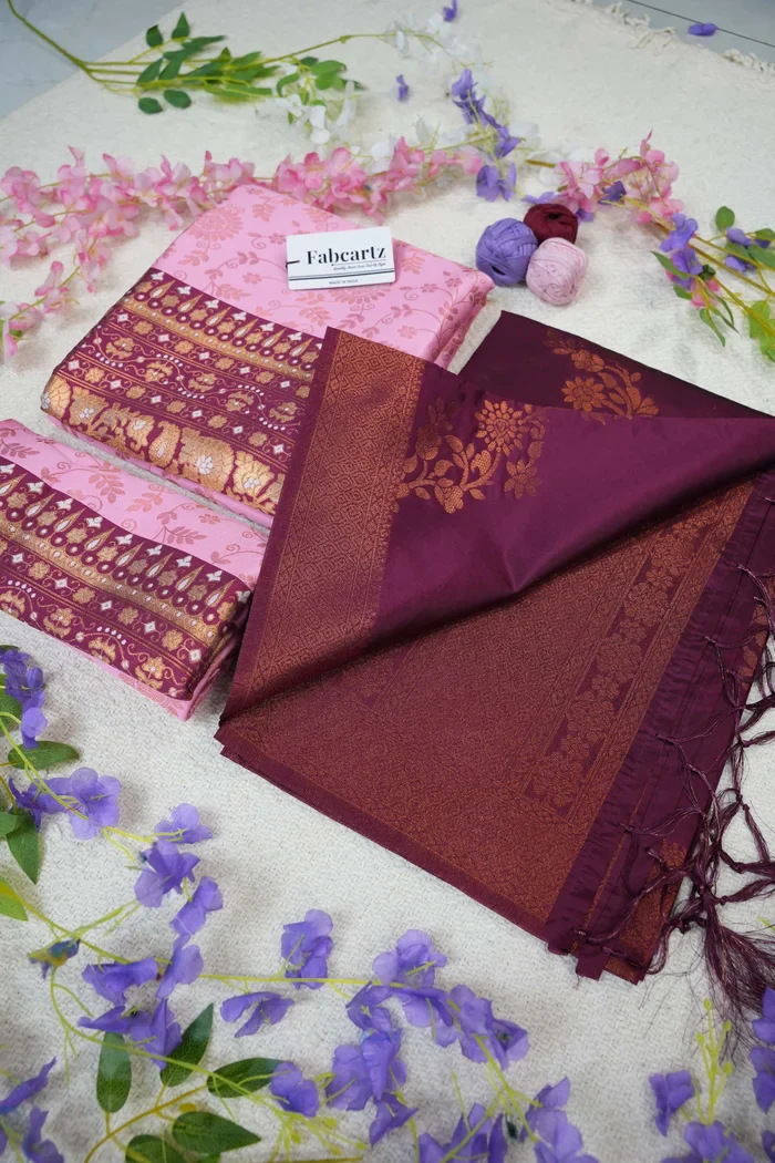 South Indian Traditional Half Saree For Women's Arundhati - Image 38