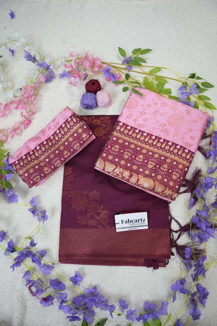 South Indian Traditional Half Saree For Women's Arundhati - Image 39