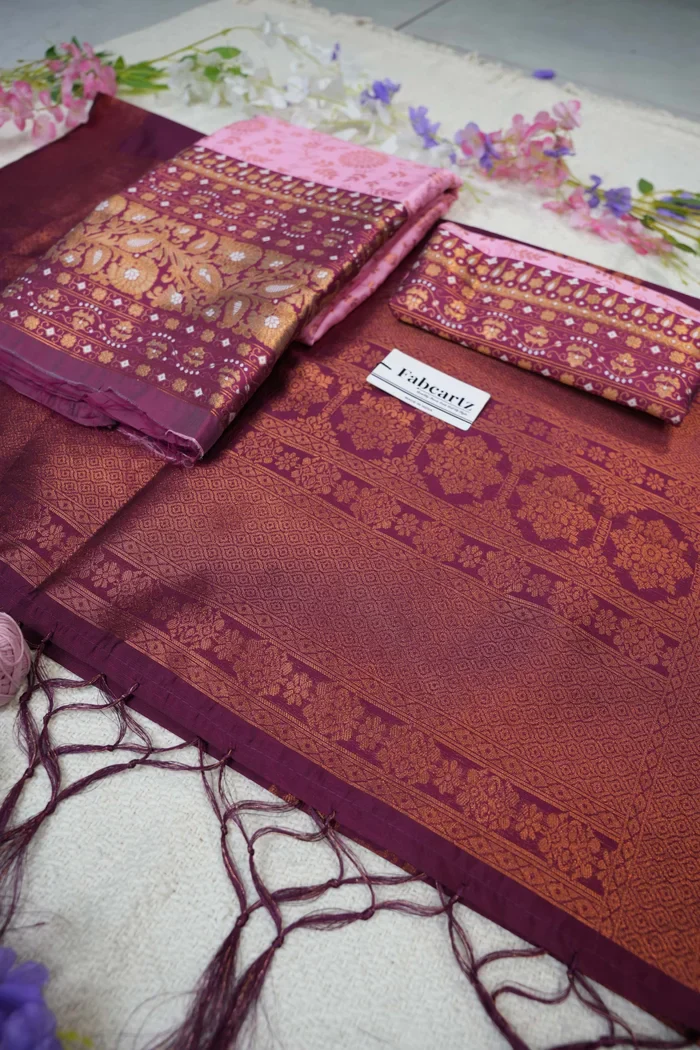 South Indian Traditional Half Saree For Women's Arundhati - Image 41