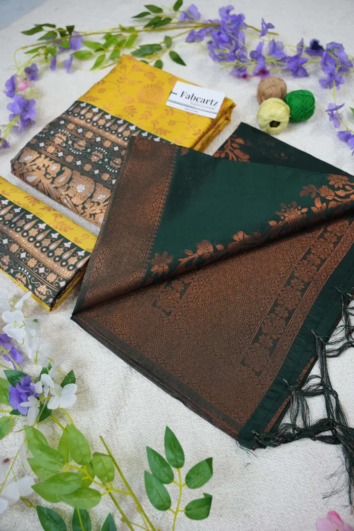 South Indian Traditional Half Saree For Women's Arundhati - Image 46