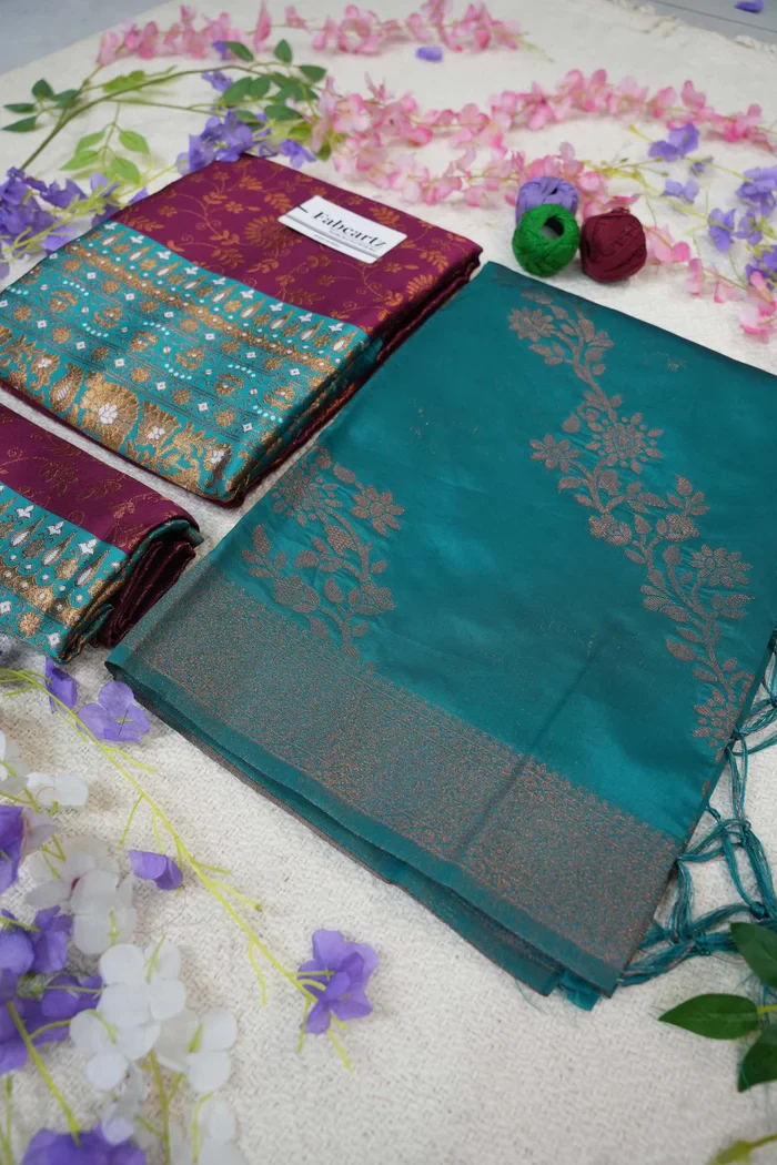 South Indian Traditional Half Saree For Women's Arundhati - Image 61
