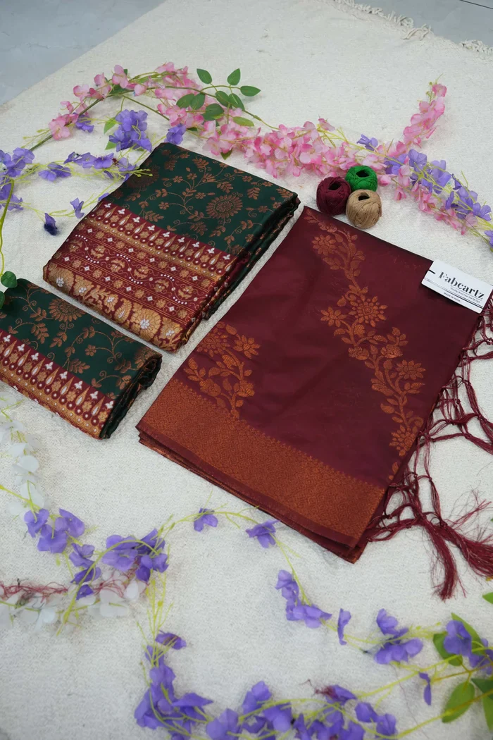 South Indian Traditional Half Saree For Women's Arundhati - Image 65