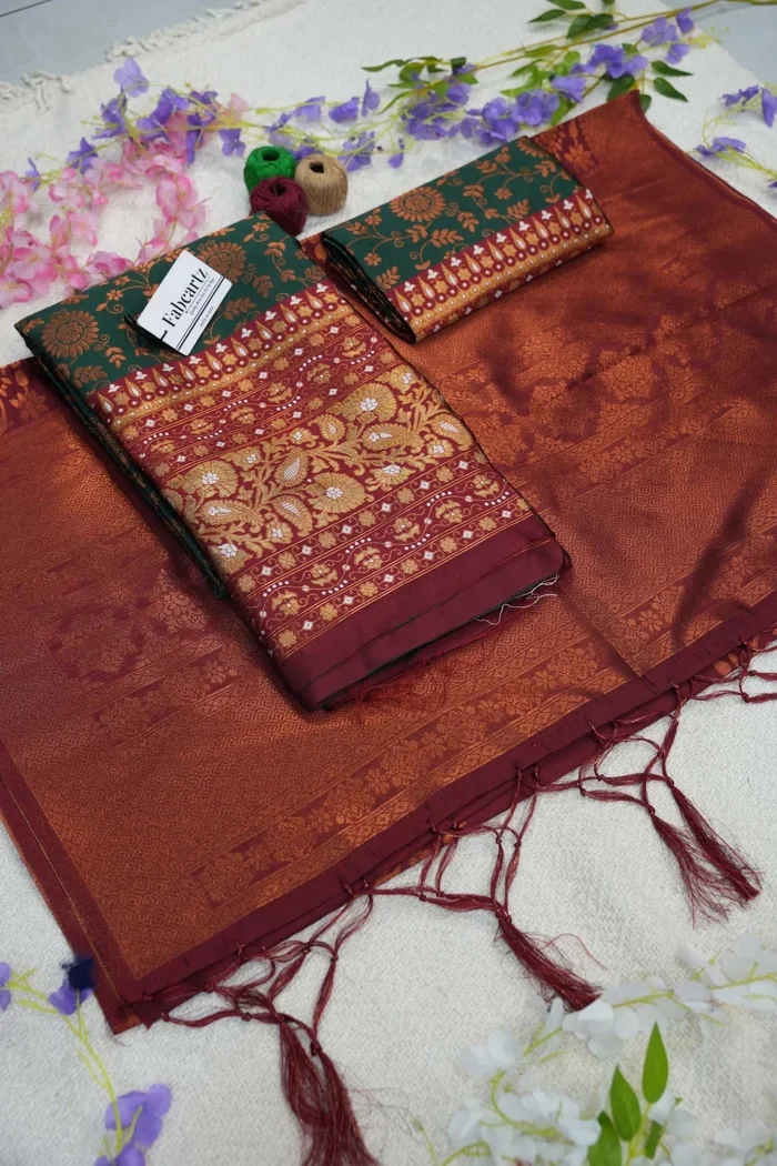 South Indian Traditional Half Saree For Women's Arundhati - Image 69