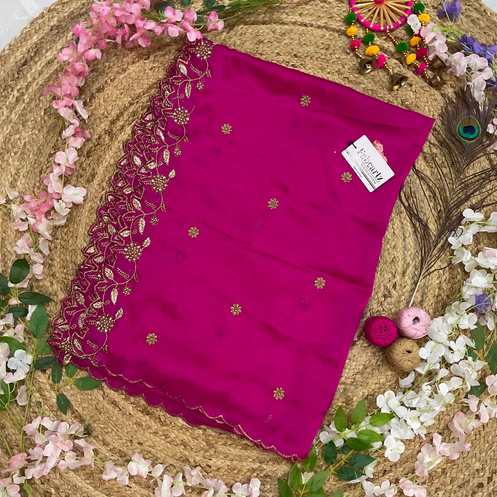 Beautiful Embroidery & Beads work Rangoli Dupatta for women | Only Dupatta RangoliDup - Image 26