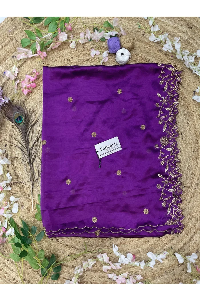 Beautiful Embroidery & Beads work Rangoli Dupatta for women | Only Dupatta RangoliDup - Image 35