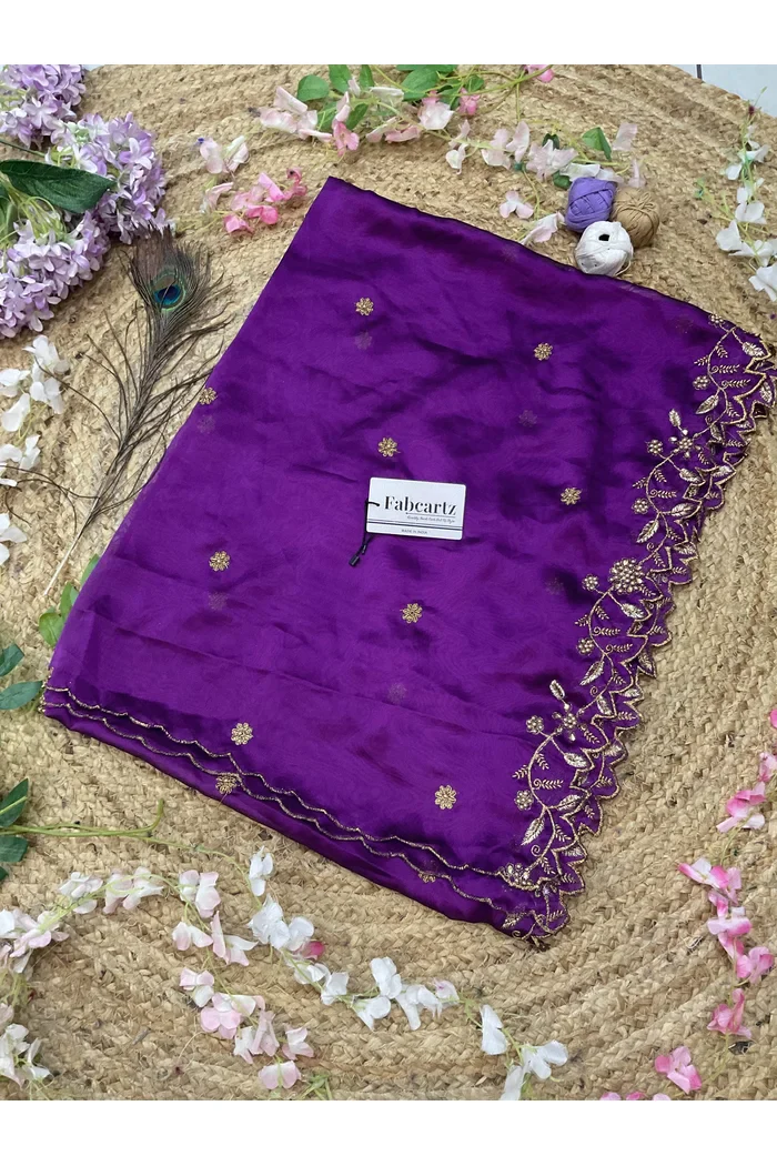 Beautiful Embroidery & Beads work Rangoli Dupatta for women | Only Dupatta RangoliDup - Image 36