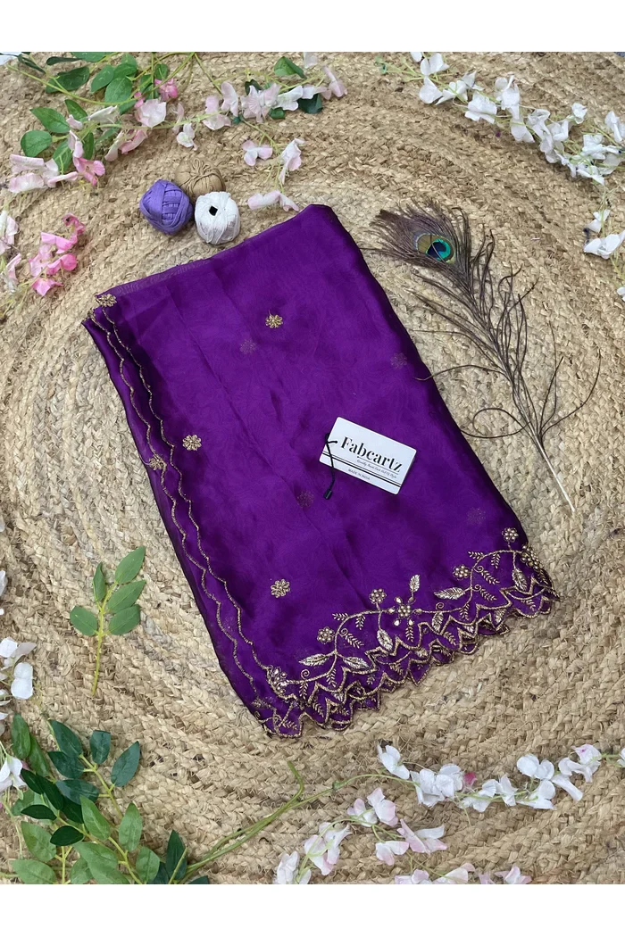 Beautiful Embroidery & Beads work Rangoli Dupatta for women | Only Dupatta RangoliDup - Image 37