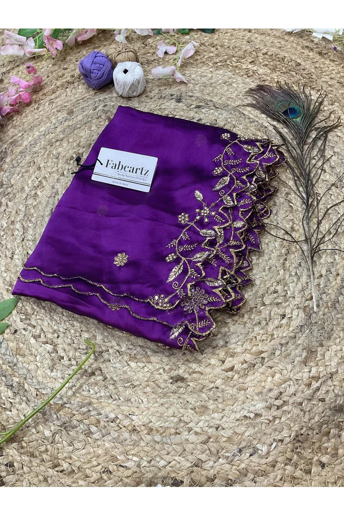 Beautiful Embroidery & Beads work Rangoli Dupatta for women | Only Dupatta RangoliDup - Image 41