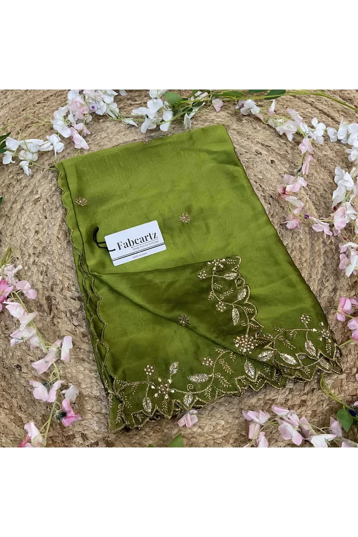 Beautiful Embroidery & Beads work Rangoli Dupatta for women | Only Dupatta RangoliDup - Image 44
