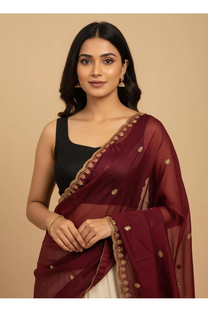 Beautiful Embroidery Rangoli Dupatta for women | Only Dupatta Aditi Dup - Image 19